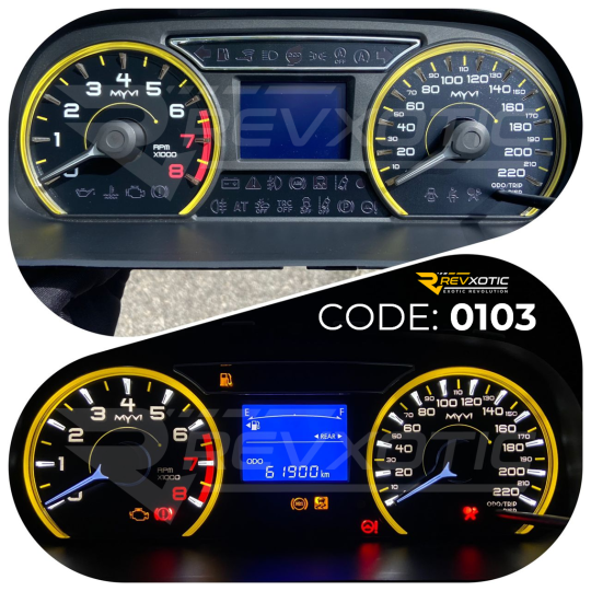 Perodua Myvi Gen 3 Face (Black with Yellow Lining)