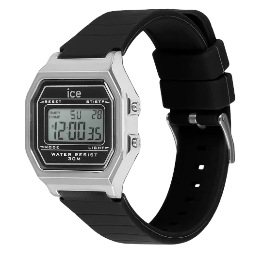 Ice-Watch | ICE Digit Retro - Black Silver (Small)