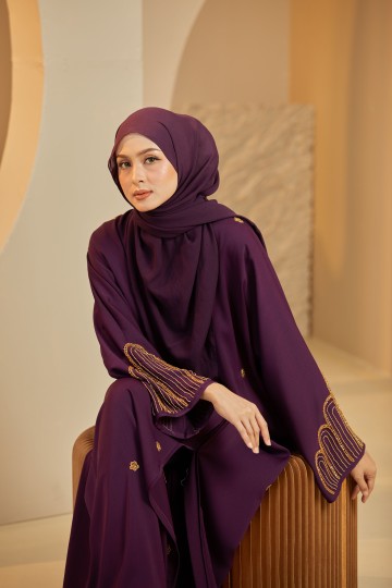 Abaya Afeeya (Purple)