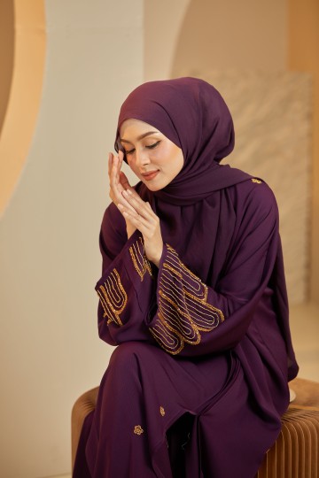 Abaya Afeeya (Purple)