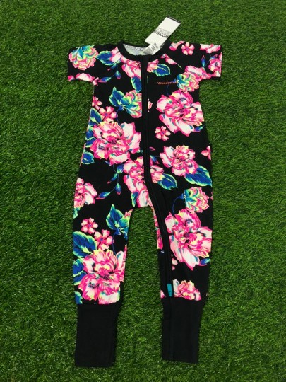 Zippy Short Sleeve Wondersuit Garden Disco