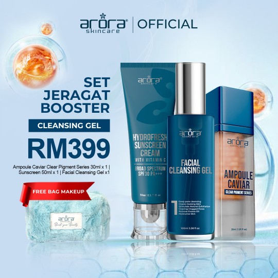 Set Caviar Jeragat Booster Cleansing Gel