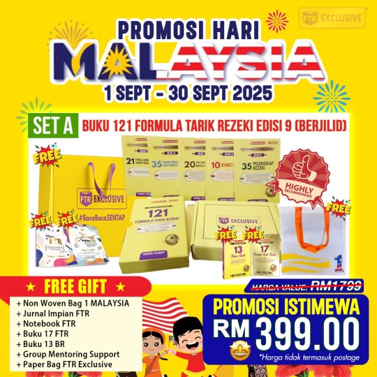 (SET A) 121 FORMULA TARIK REZEKI EDISI 9 BERJILID (PREMIUM) MERDEKA MEGA SALE