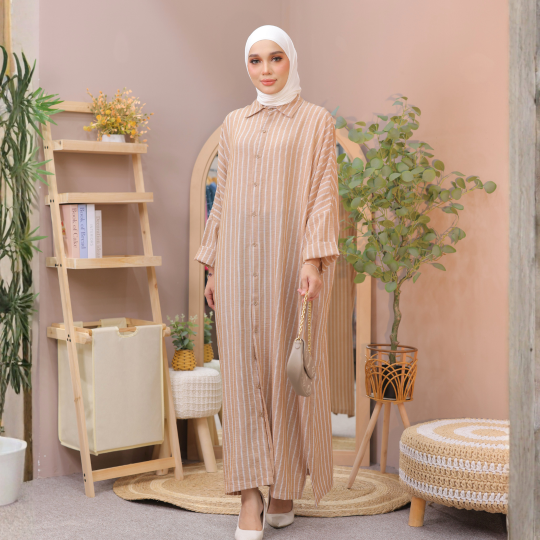 LAURAA CARAMEL NUDE STRIPE