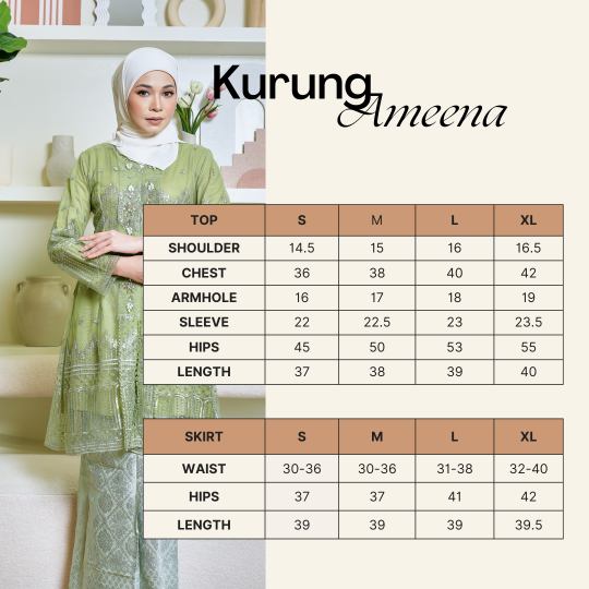 Ameena Kurung (Green)