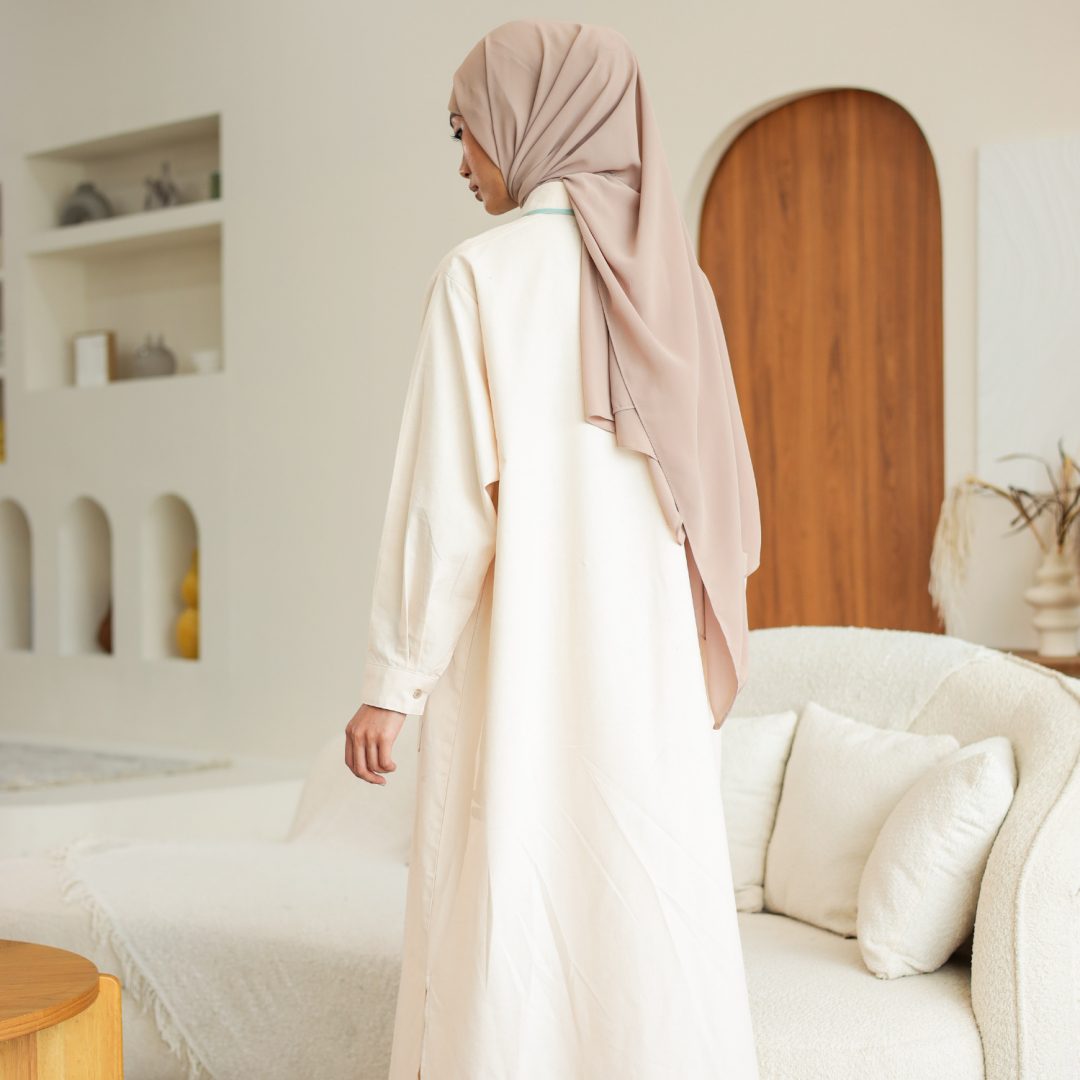 Luma Long Dress (Cream) - Image 4