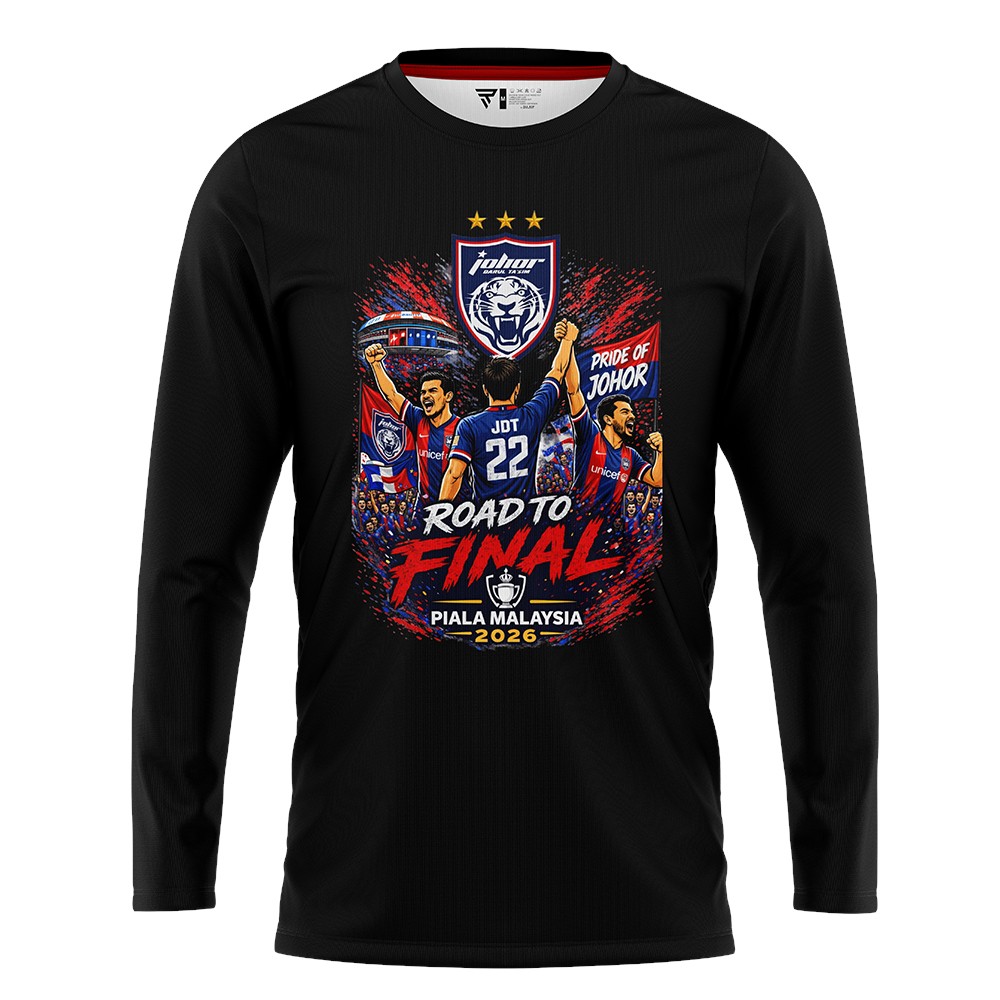 TSHIRT ROAD TO FINAL JDT LENGAN PANJANG