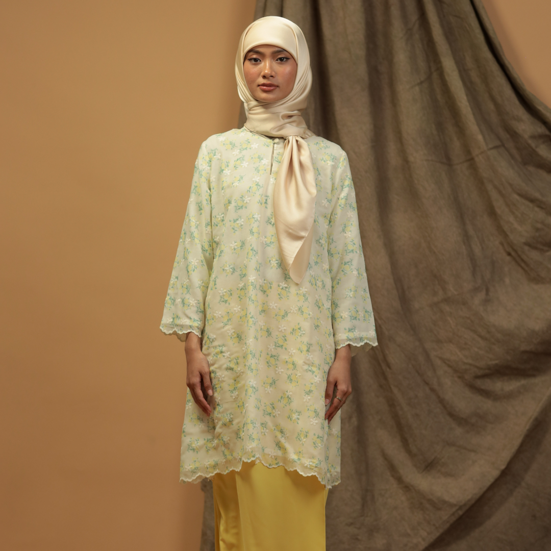 Kurung Senyum Seroja (Yellow) - Image 1