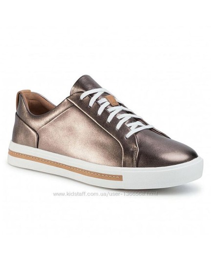 CLARKS Un Maui Lace Silver Pebble Metalic
