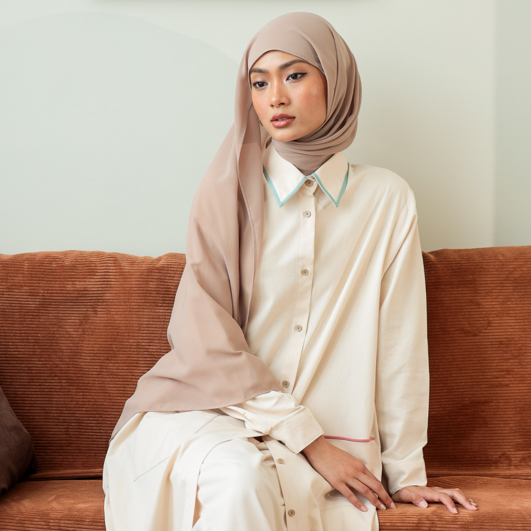 Luma Long Dress (Cream) - Image 6