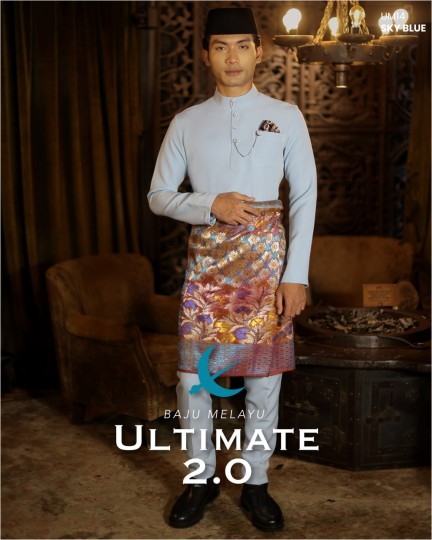 Baju Melayu Ultimate 2.0 in Sky Blue