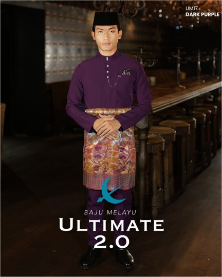 Baju Melayu Ultimate 2.0 in Dark Purple