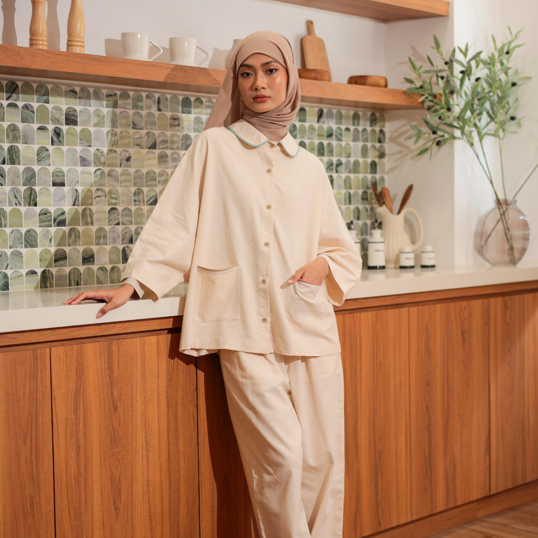 Luma Co-ord Set (Cream) - Image 2