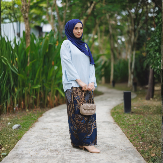 MELUR DUSTY BLUE STRIPE KAIN 02