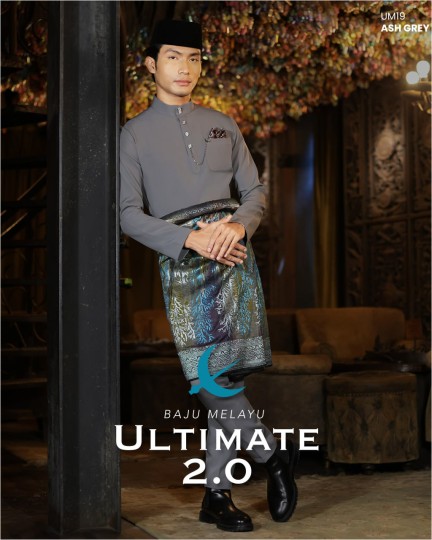 Baju Melayu Ultimate 2.0 in Ash Grey