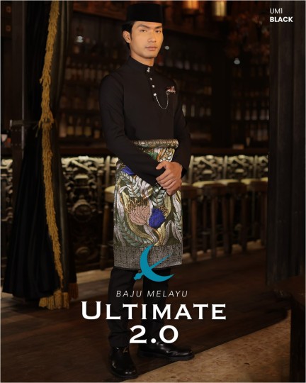 Baju Melayu Ultimate 2.0 in Black