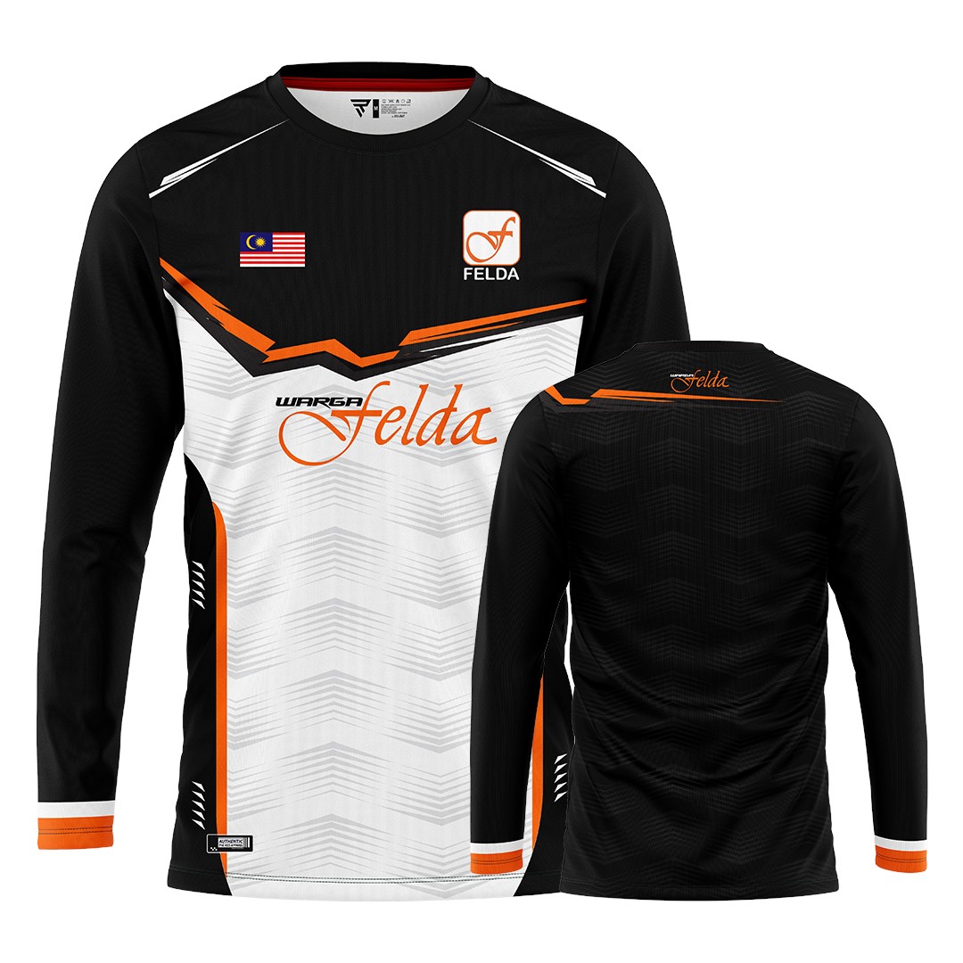 T-SHIRT WARGA FELDA ROUNDNECK PANJANG