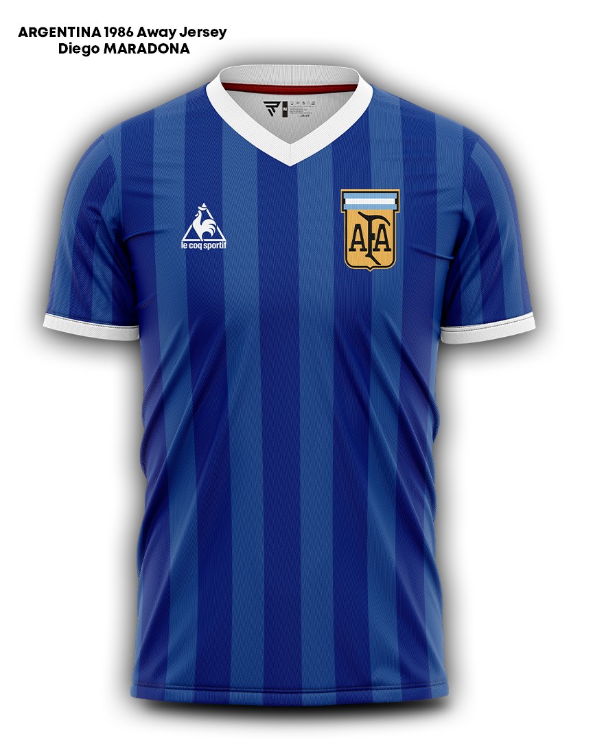 ARGENTINA 1986 Away Jersey Diego MARADONA