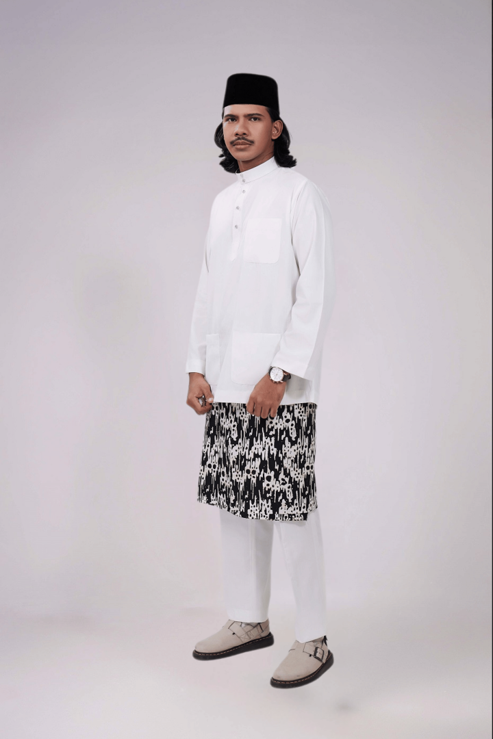 BAJU MELAYU CEKAK MUSANG 2.0 OFF WHITE (NEW 2026)