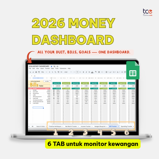 2026 Money Dashboard (google spreadsheet buy with GMAIL)