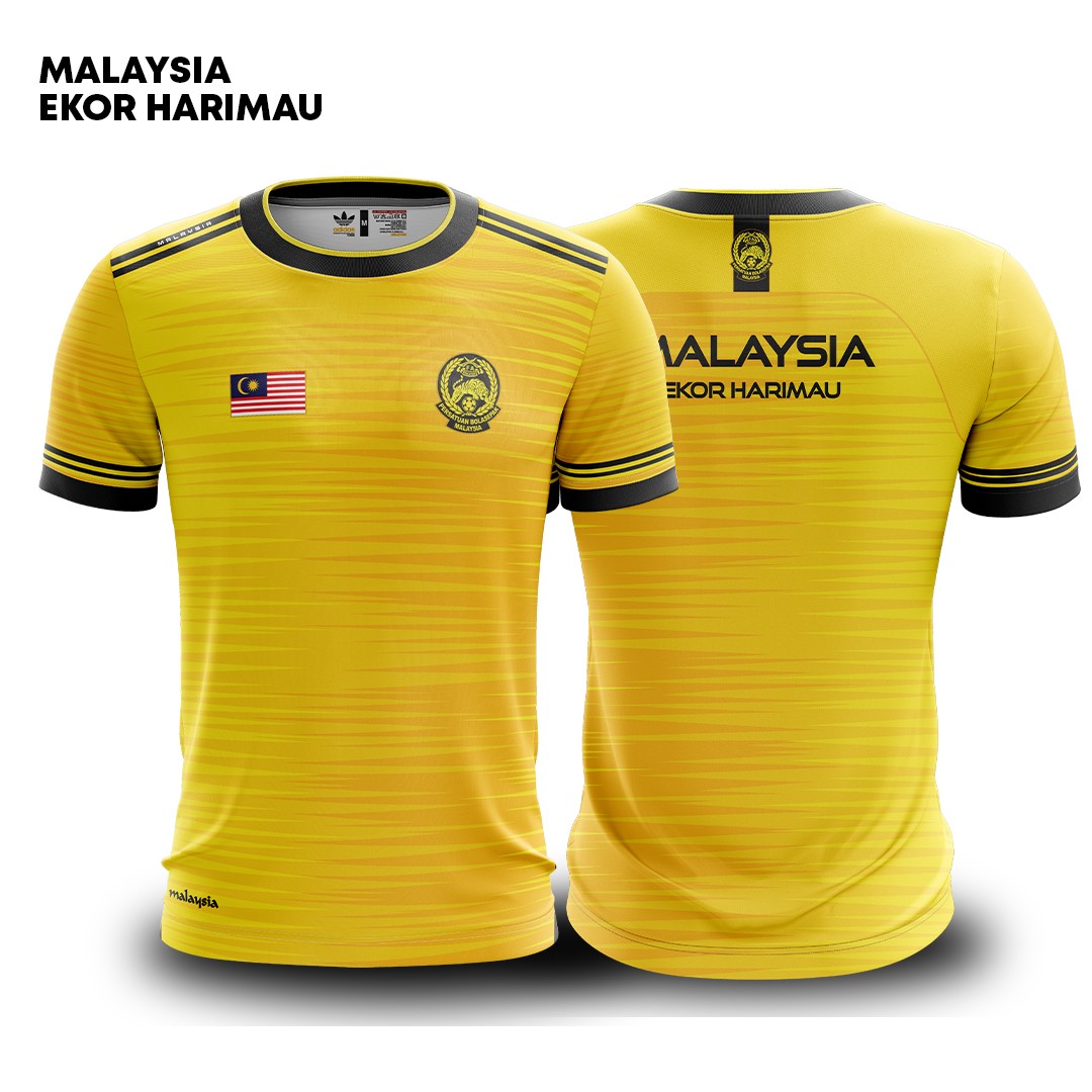 JERSEY EKOR HARIMAU KUNING LENGAN PENDEK