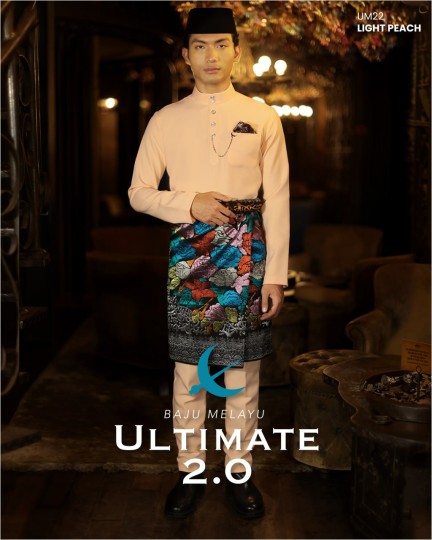 Baju Melayu Ultimate 2.0 in Light Peach