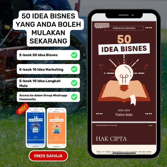 50 IDEA BISNES YANG BOLEH MULA SEKARANG