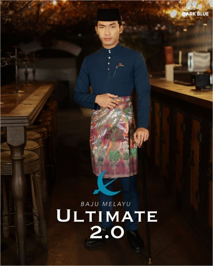 Baju Melayu Ultimate 2.0 in Dark Blue