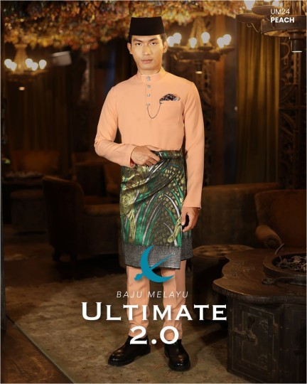 Baju Melayu Ultimate 2.0 in Peach