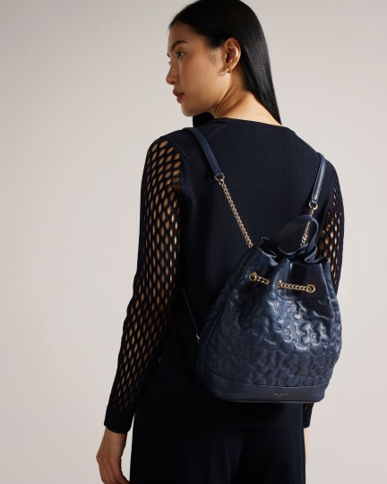 Ted Baker Ayssan Magnolia Quilted Leather Backpack - Blue