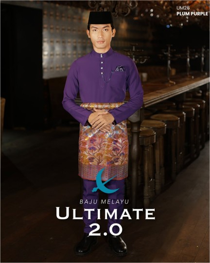 Baju Melayu Ultimate 2.0 in Plum Purple