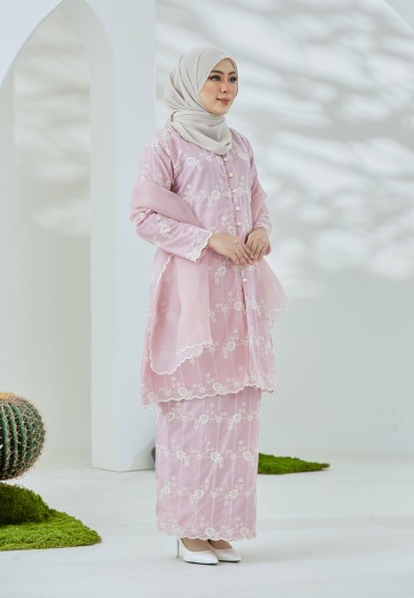 Kenanga Kurung (Dusty Pink)