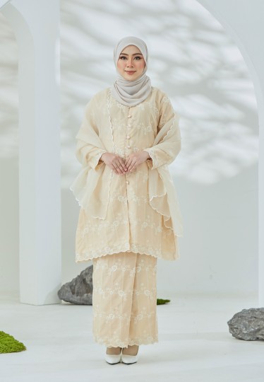 Kenanga Kurung (Cream)