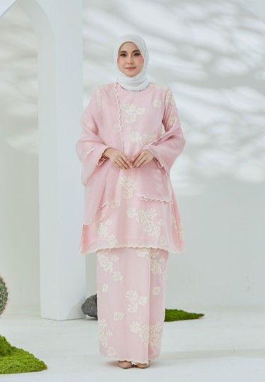 Sakura Kurung (Dusty Pink)