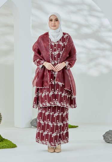 Kenanga Kurung (Maroon)