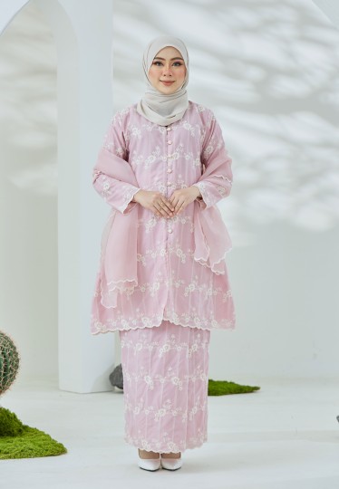Kenanga Kurung (Dusty Pink)