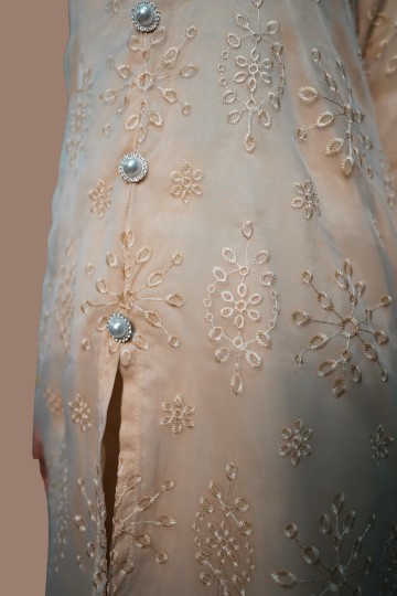 THEA KURUNG RIAU EYELET ORGANZA CHAMPAGNE NUDE
