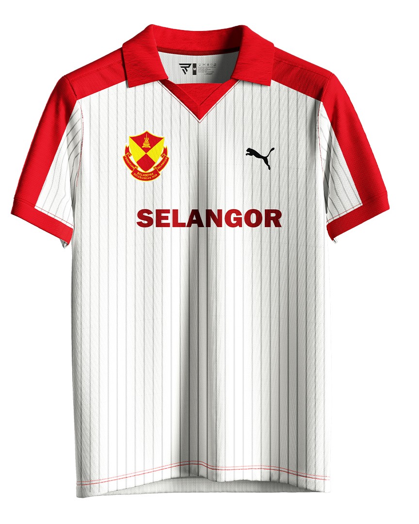 JERSI SELANGOR 1986 AWAY ERA MOKHTAR DAHARI COLLAR RETRO
