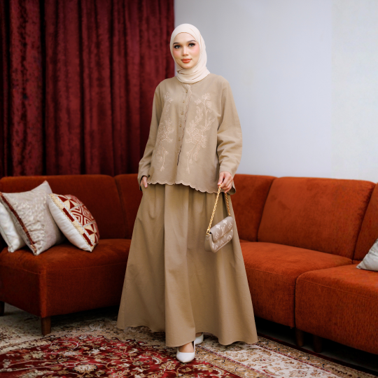 TALLIS BLOOM TAUPE BROWN