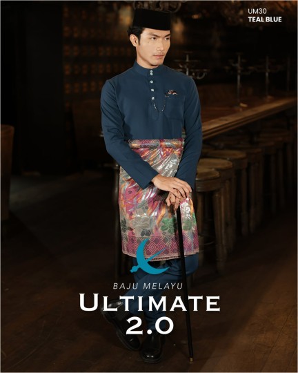 Baju Melayu Ultimate 2.0 in Teal Blue