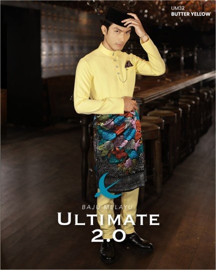 Baju Melayu Ultimate 2.0 in Butter Yellow