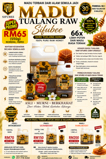 [PROMO PALING LARIS!] MADU TUALANG RAW SIFUBEE!