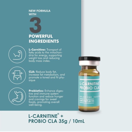 Ratiopharm L-Carnitine plus Probio CLA 35g Weight Loss and Fat Loss Injection
