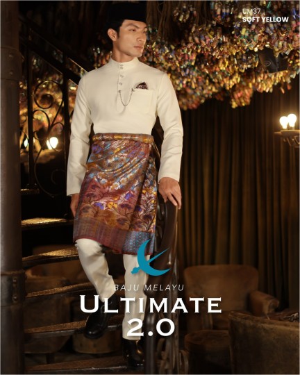 Baju Melayu Ultimate 2.0 in Soft Yellow