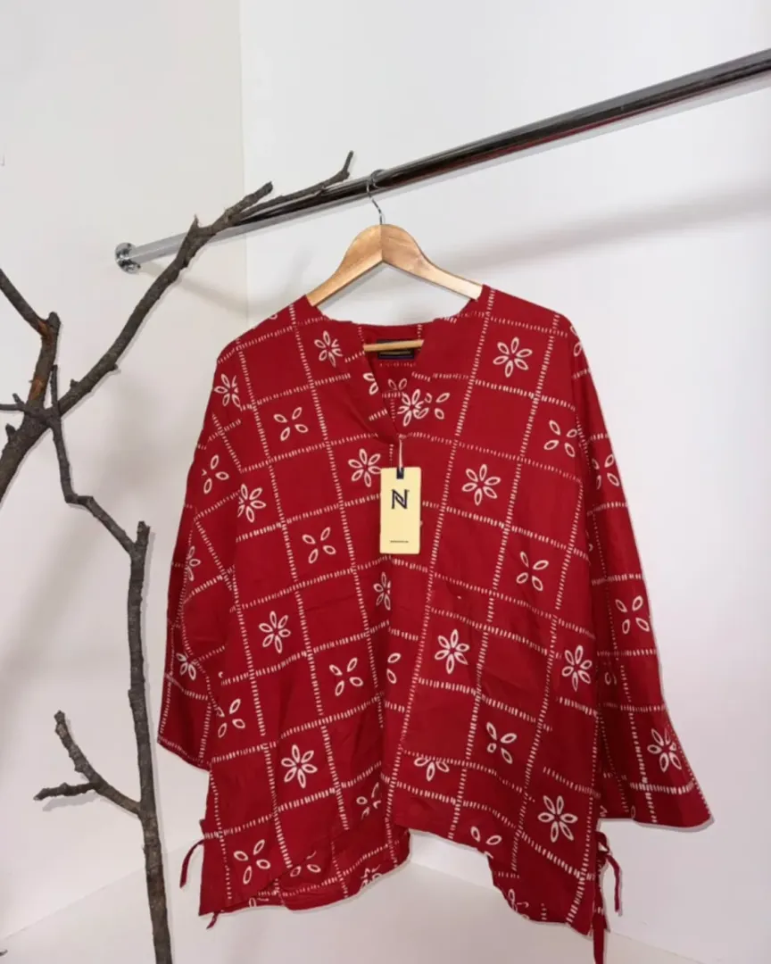 BLOUSE BATIK AKSARA [AS03 RED 01]