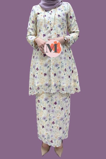 KESUMA COTTON EYELET DUSTY PURPLE