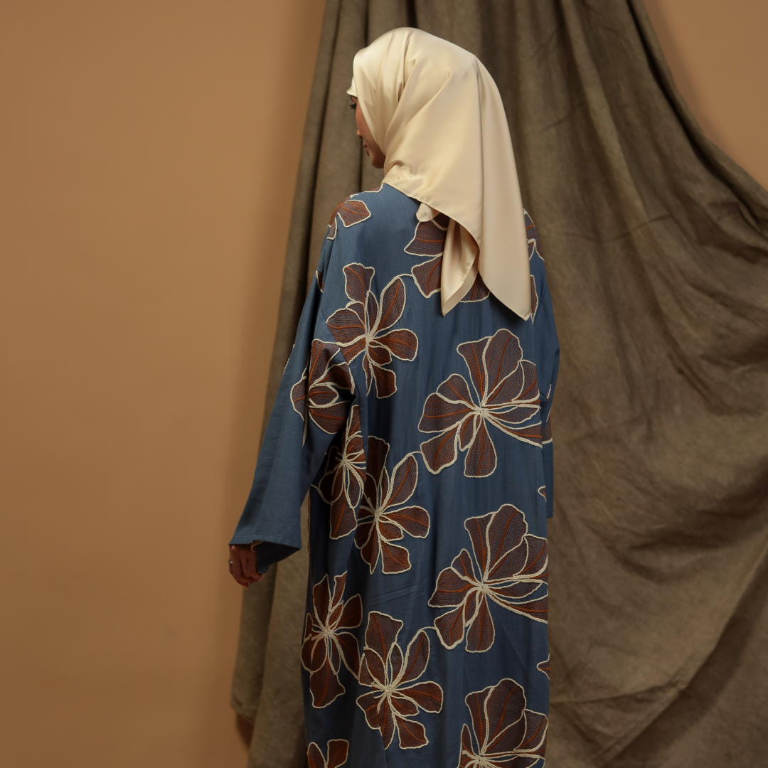 Kurung Rimbun Randia (Blue Denim) - Image 3