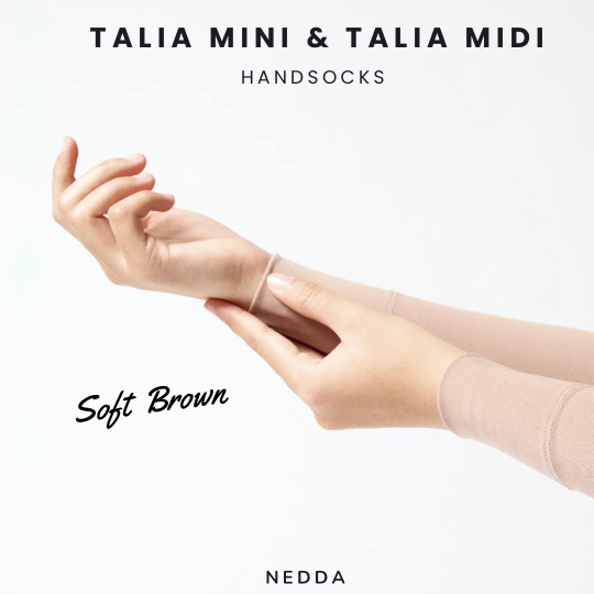 TALIA MINI & TALIA MIDI HANDSOCKS (SOFT BROWN)