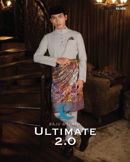 Baju Melayu Ultimate 2.0 in Silver