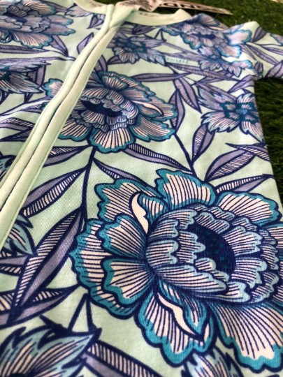 Zippy Wondersuit Blue Floral